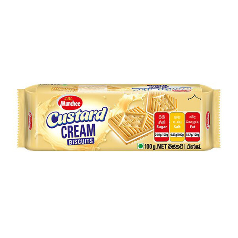 Munchee Custard Cream Biscuits 100g
