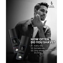 Load image into Gallery viewer, ICL Black Knight Shaving Foam Regular 180ml
