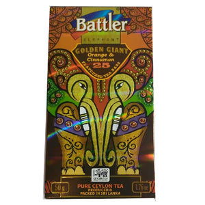 Battler - Golden Giant - Ceylon Black Tea - Orange & Cinnamon  (25 x 2g)