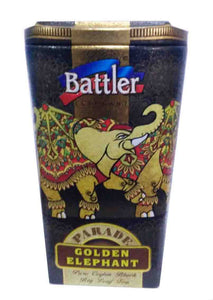 Battler - Tin Caddy - Ceylon Black Tea  OP1 - Parade Golden Elephant - 100g