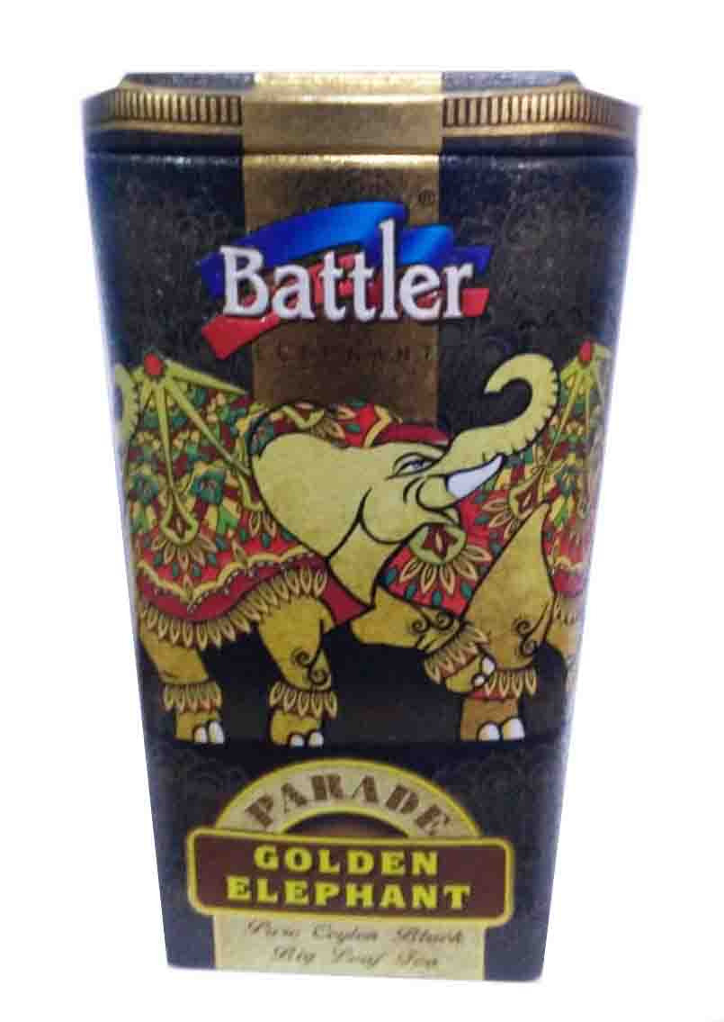 Battler - Tin Caddy - Ceylon Black Tea  OP1 - Parade Golden Elephant - 100g