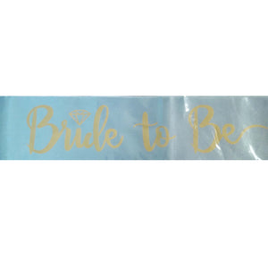 Bride To Be Satin Sash    (Silver)