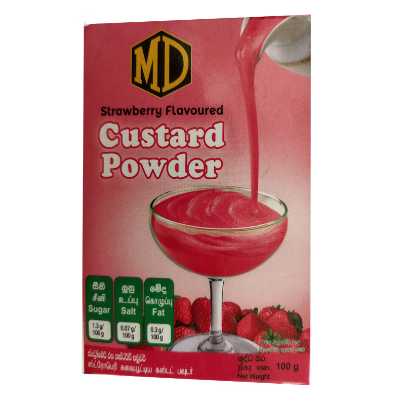 MD Strawbery Flavourd Custard Powder 100g