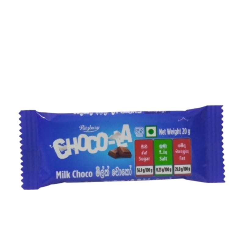 Ritzbury Choco-La  Milk Choco - 20g