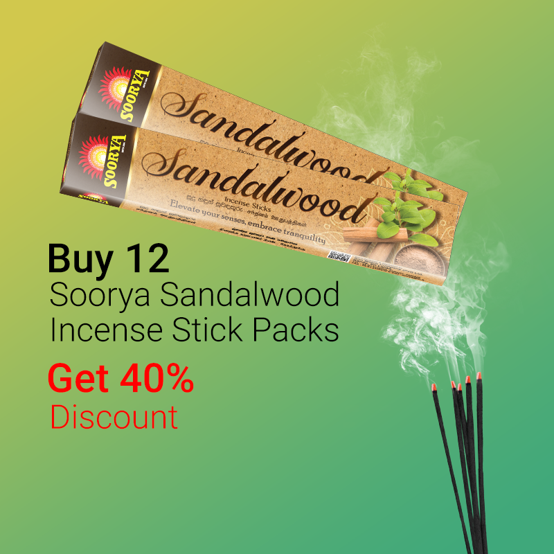 Special Offer - Soorya Sandalwood  Incense 40% Off