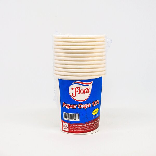 Flora Paper Cups 12Pcs