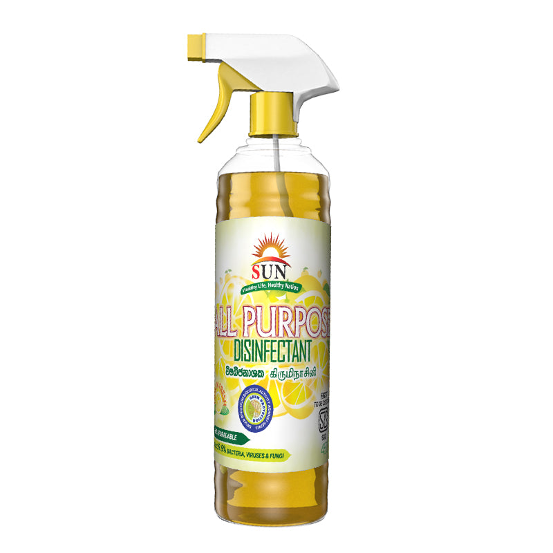Sun Disinfectant Spray - Lemon Fresh 450ml (For All Purpose)  (විෂබීජ නාශක)