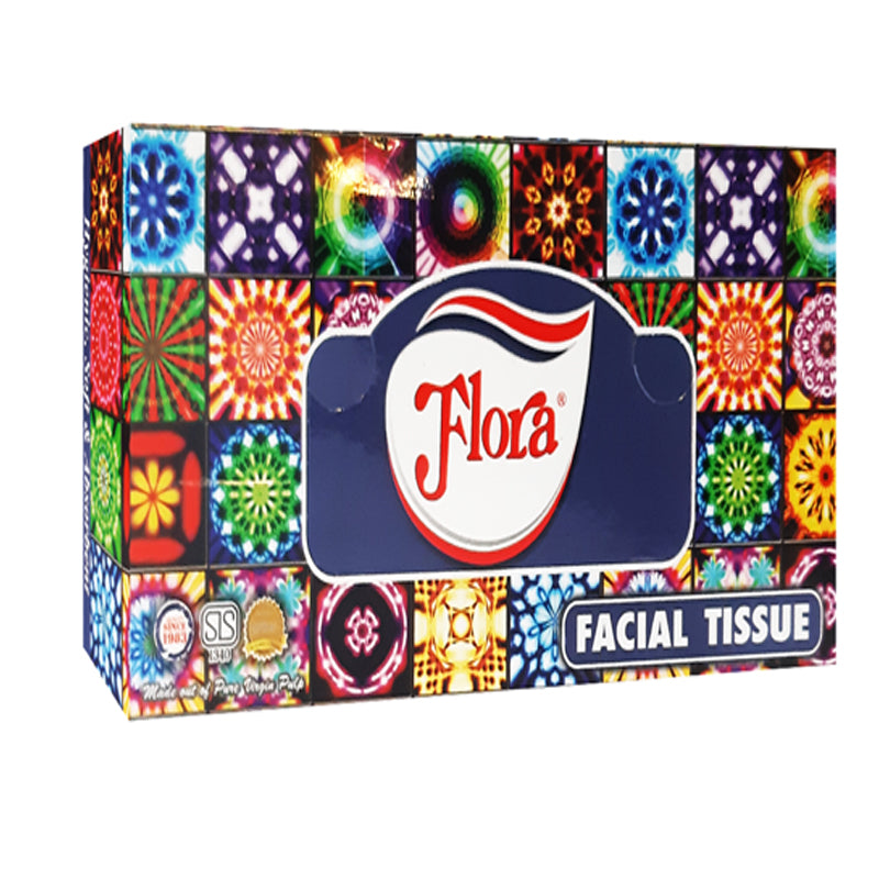 Flora Facial Tissue 2ply 100'S