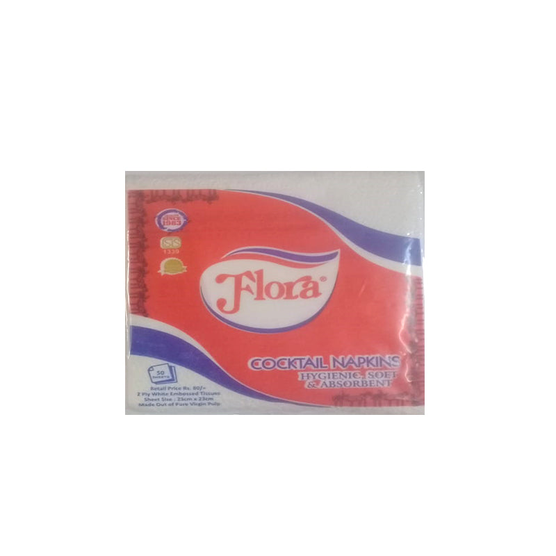 Flora Cocktail Napkin  50Pcs