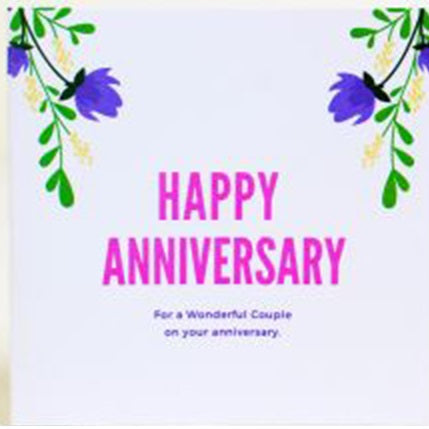 Gift Card -Happy Anniversary