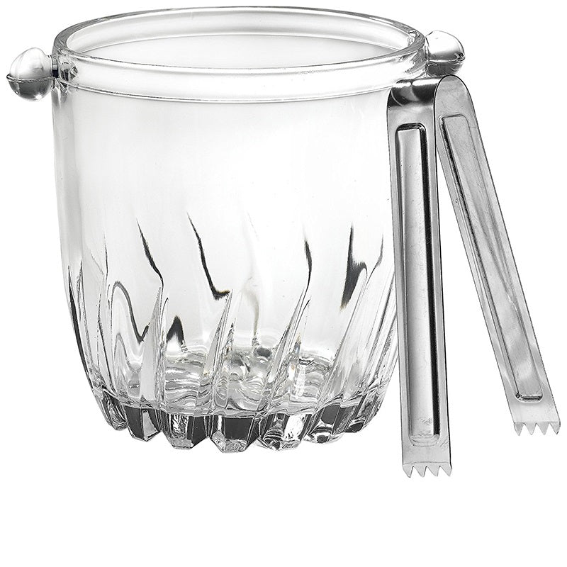 Glass Ice Bucket with Tong