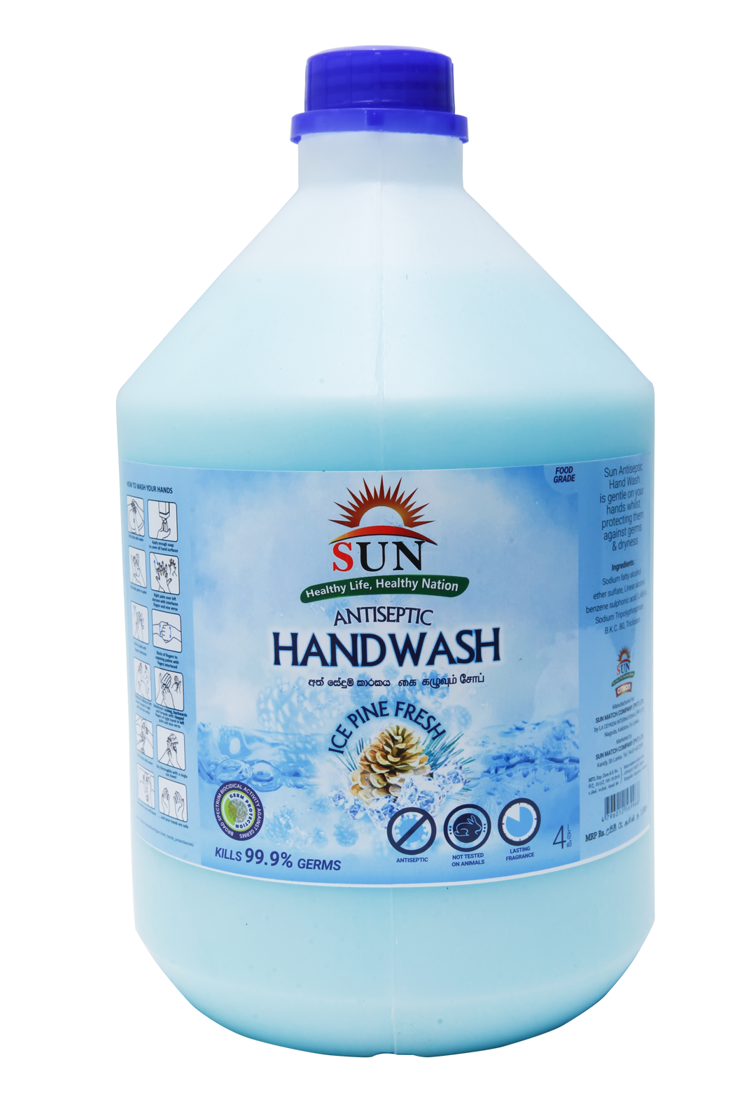 Sun Antiseptic Handwash Ice Pine 4l