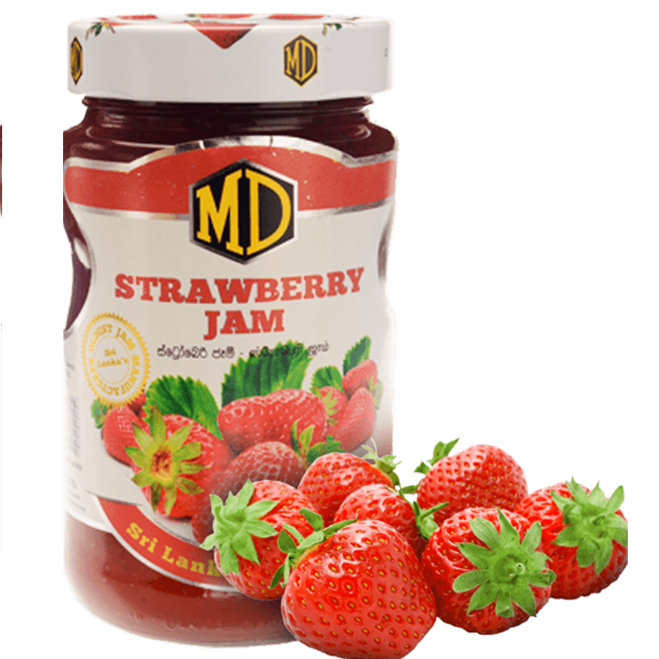 MD නැචුරල් ස්ට්‍රෝබෙරි ජෑම් 500g