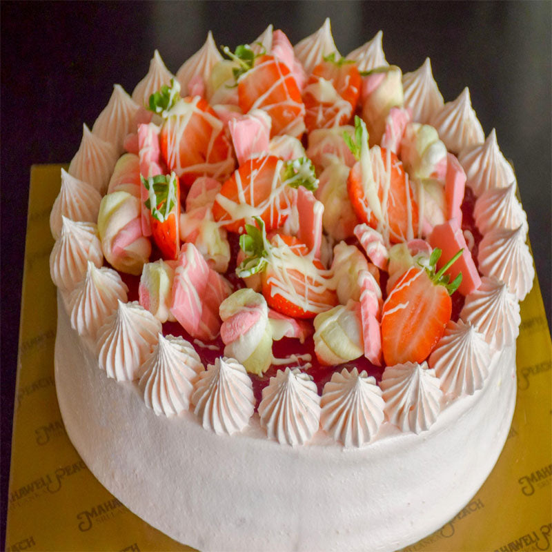 Strawberry Rocky Road Cake  - 1kg