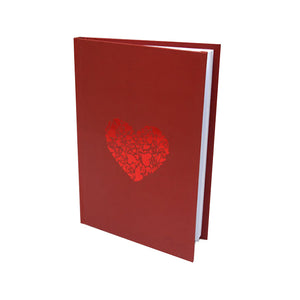 Hearts A5 Diary Note Book 70Gsm