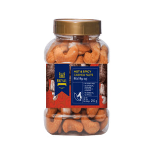 උණුසුම් හා කුළුබඩු සහිත කජු - පෙට් බෝතල් 250g