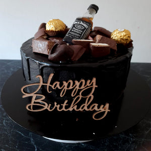 Chocolate Cake with Jack Daniel Miniature 1kg