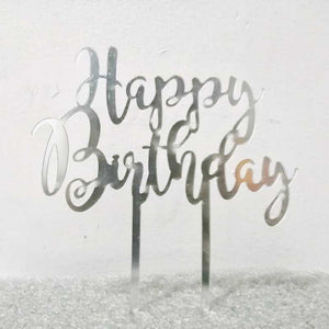Happy Birthday Acrylic Cake Topper