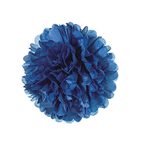 Tissue Paper Pom Poms Flower Dark Blue