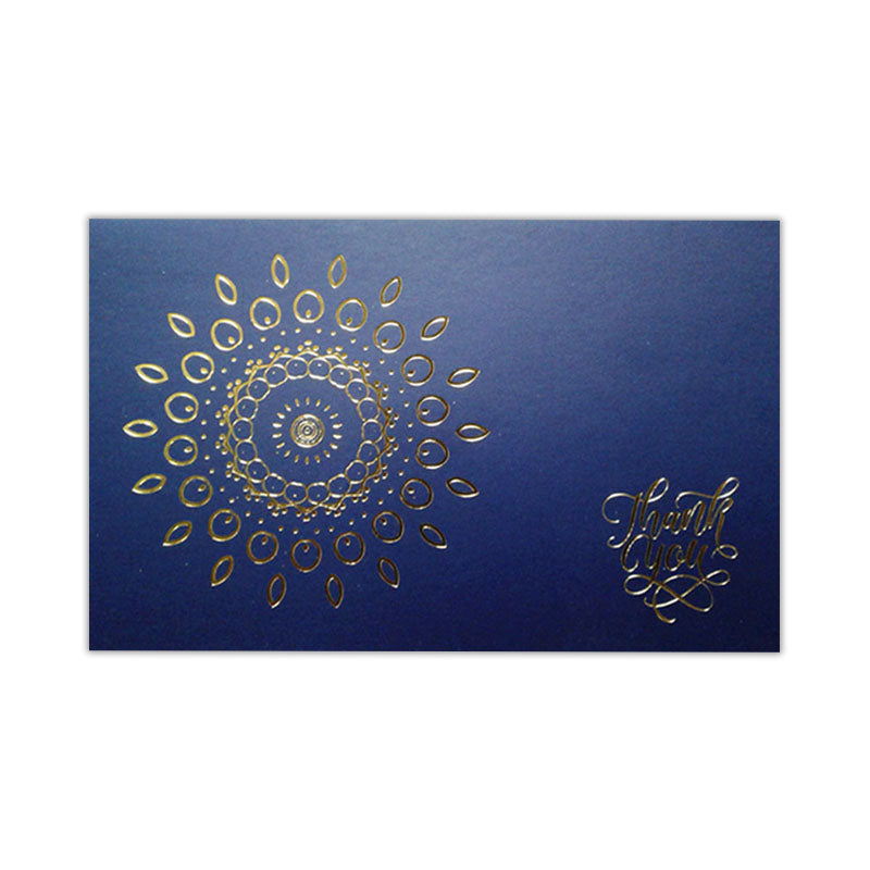 Thank You Card - Gold Point