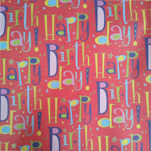 Wrapping Paper Happy Birthday