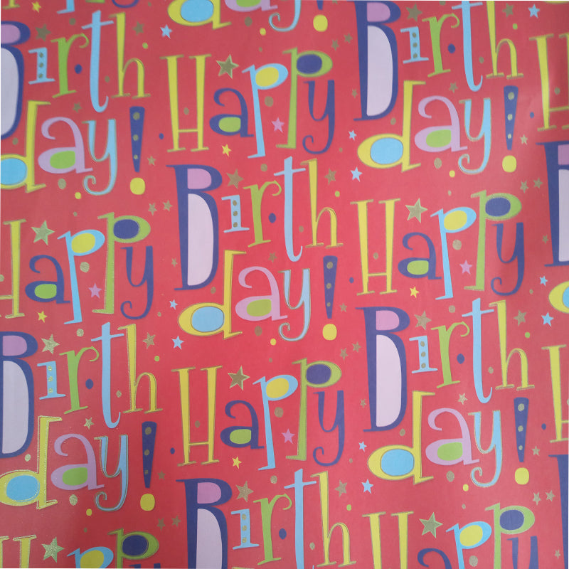 Wrapping Paper Happy Birthday