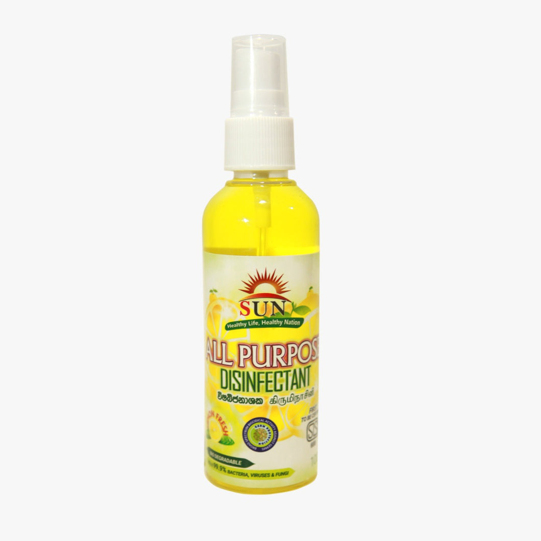 Sun Disinfectant Spray - Lemon Fresh 100ml (For All Purpose) (විෂබීජ නාශක)