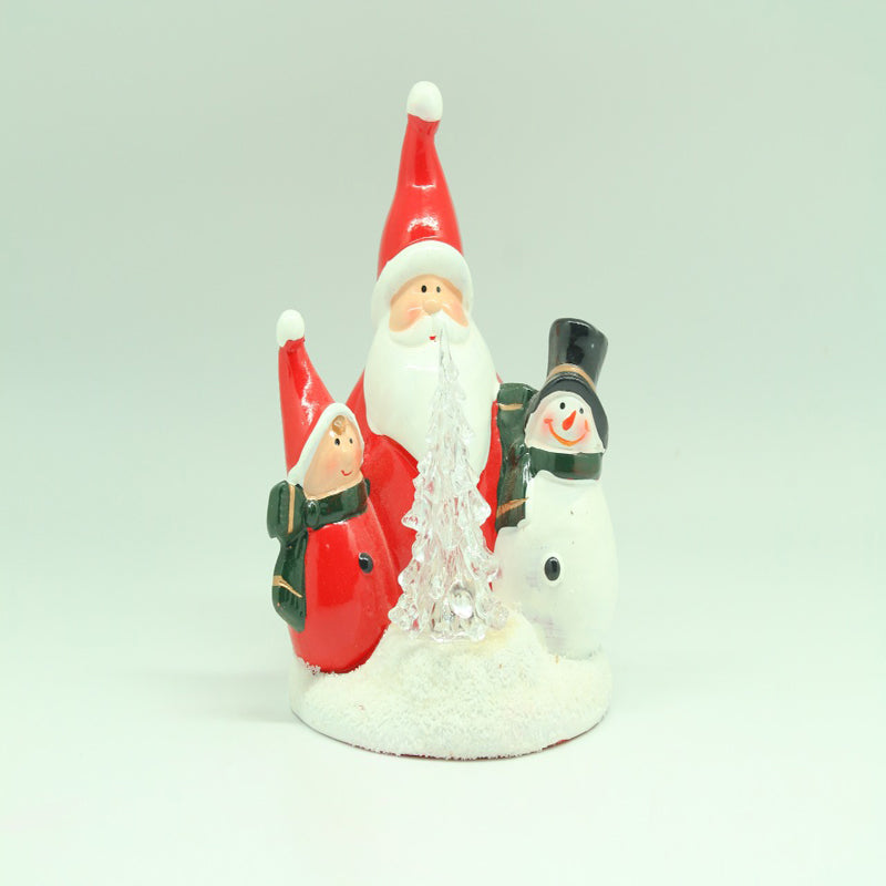 Christmas Ornament with Light & Santa