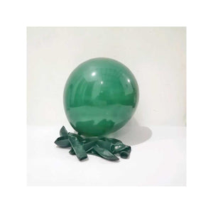 10 Pcs Latex Matte Balloons - Dark Green