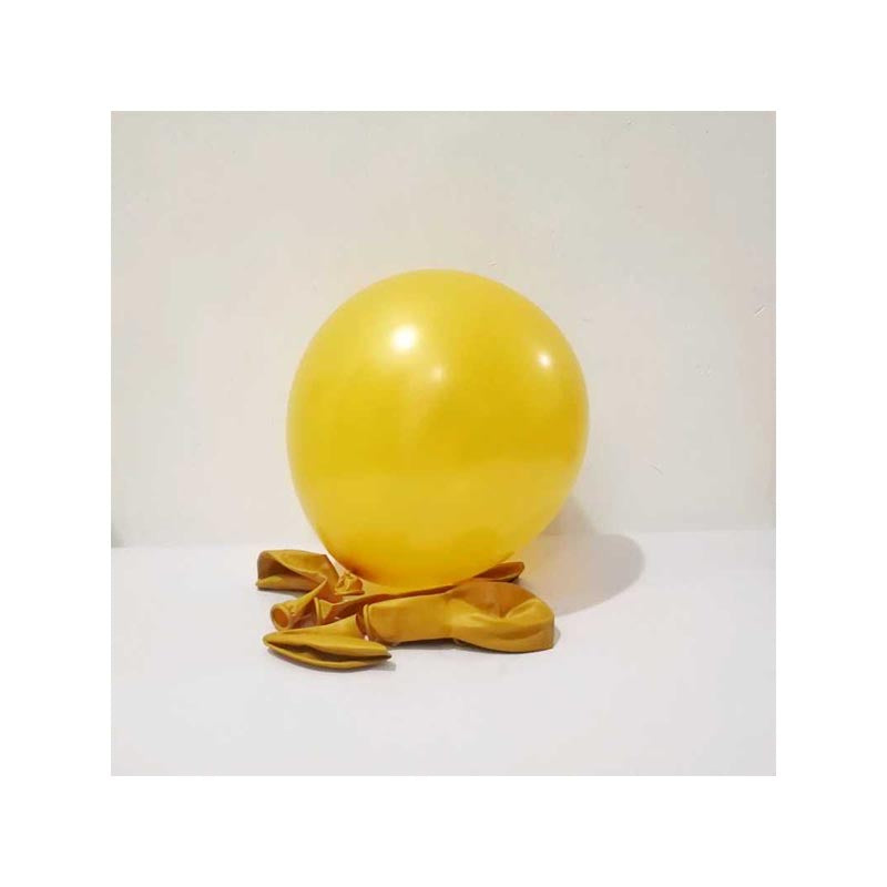 10 Pcs Latex Matte Balloons - Gold