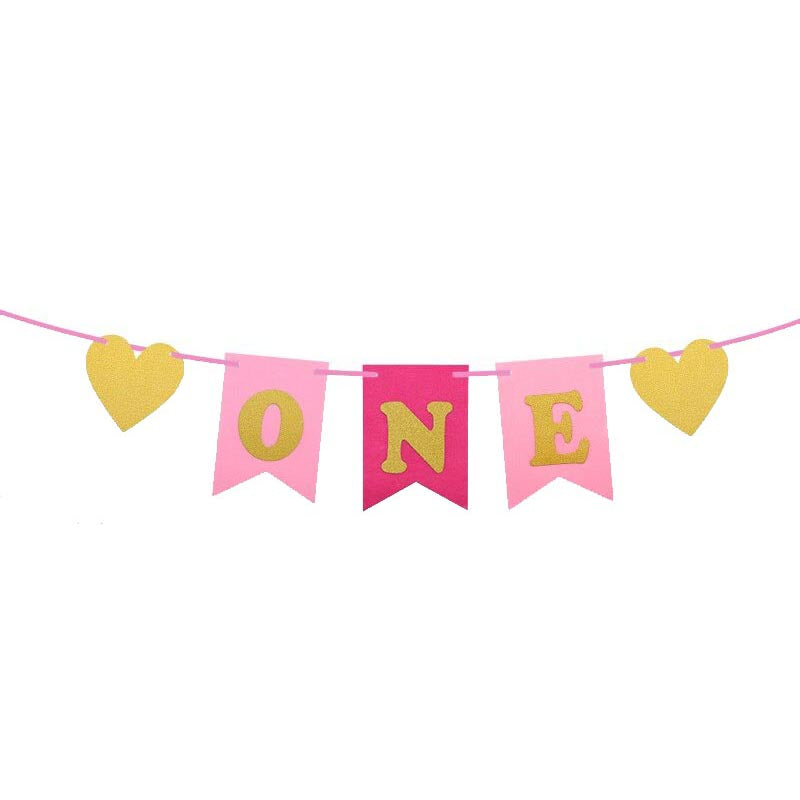 ONE Flag Bunting - Pink